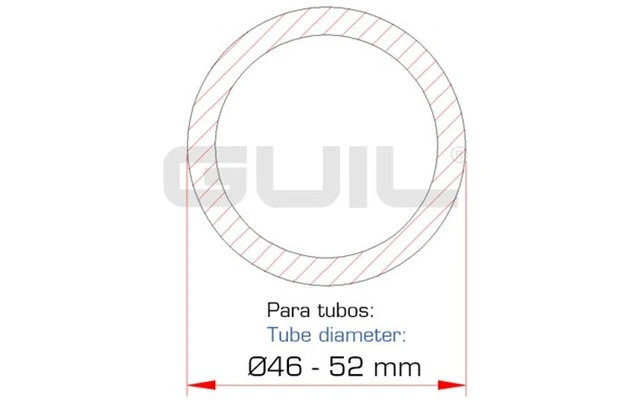 Guil ABZ-50/N Abrazadera de aluminio con autocierre. 250 kg