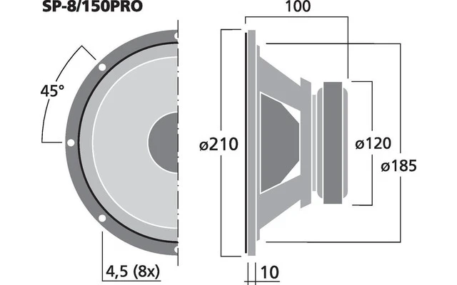 IMG Stage Line SP-8/150PRO