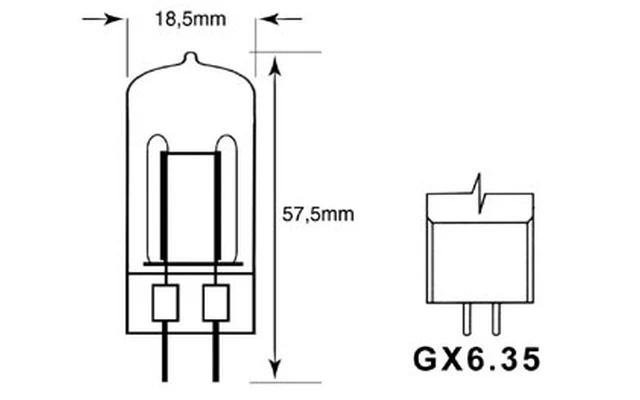 Lámpara bipin Osram JDC G6.35 300W/230-240V