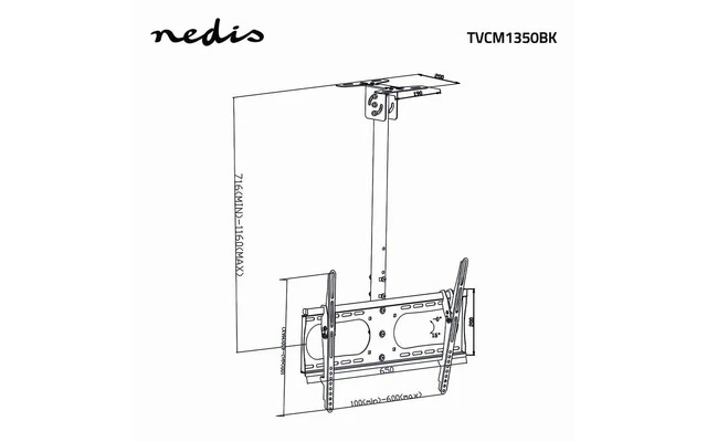 Soporte de Techo para TV con Movimiento Completo - 42