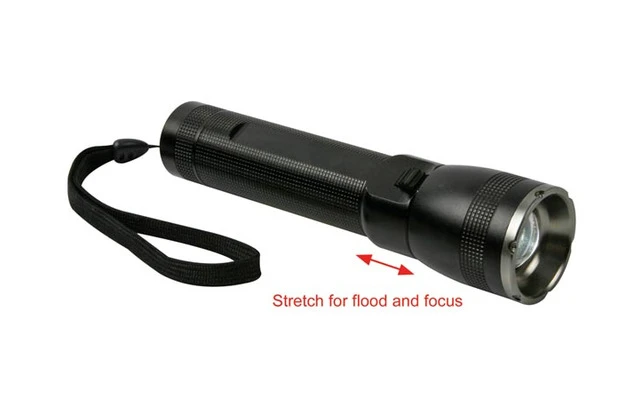 Potente linterna de bolsillo de aluminio - LED Cree 3W - Foco ajustable