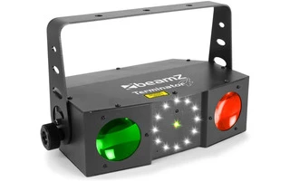 BeamZ Terminator IV LED Doble Moon con laser y strobo