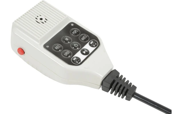 Conjunto Megáfono con bucle para vehículo con ventosa y alimentación 12V