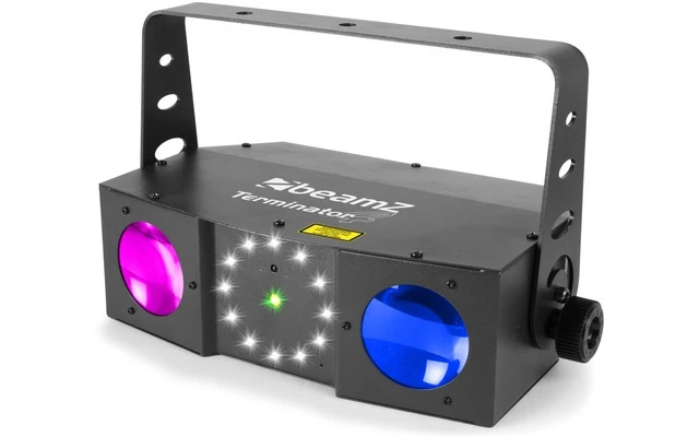 BeamZ Terminator IV LED Doble Moon con laser y strobo