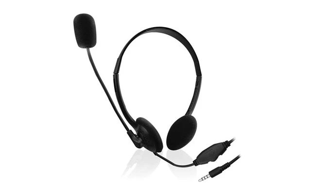 eWent - Auricular para Chat con micrófono para Smartphone/Tablet/PC