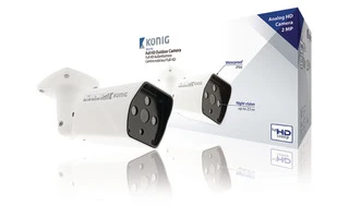 Cámara de CCTV Tubular 1/3" CMOS Blanca