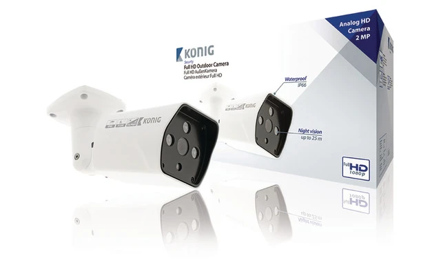 Cámara de CCTV Tubular 1/3" CMOS Blanca