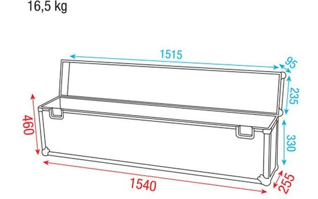 ShowGear Case para ShowBar + 4x Focos PAR 56
