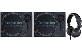 2x Technics SL-1210 Mk7 + Technics EAH-DJ 1200