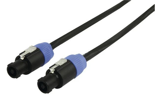 Cable de Altavoz Altavoces 4-pin Macho - Altavoces 4-pin Macho 15.0 m Negro - König OnStage CBSS