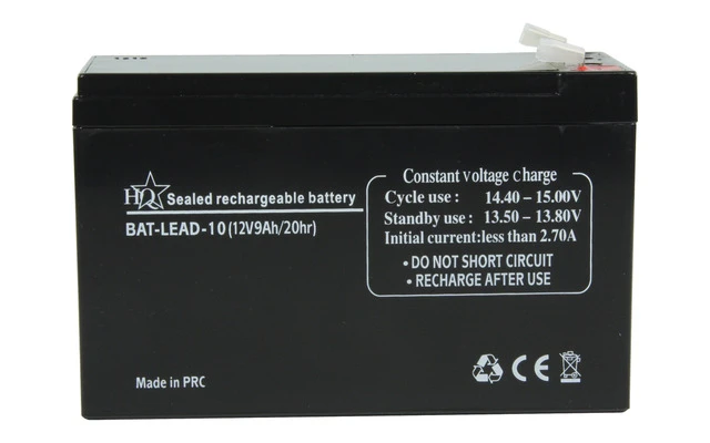 Batería de ácido de plomo 12 V 9 Ah