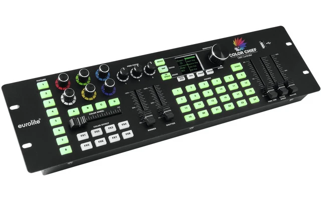 Eurolite Set 2x LED KLS-180 + 2x LED WF-40 + DMX LED Color Chief Controller