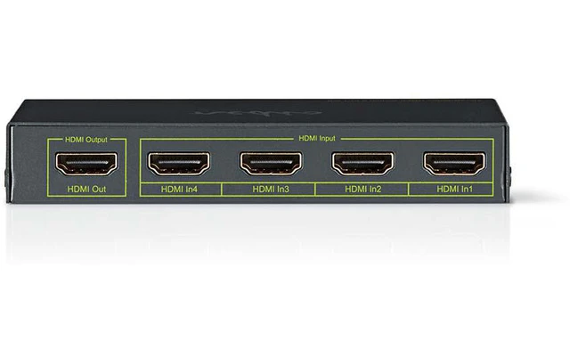 Conmutador HDMI™ - 4 puertos - 4 entradas HDMI™ - 1 salida HDMI™ - 4K2K a 60fps/HDCP 2.2 - Nedis