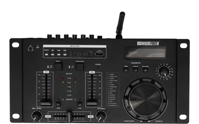 HQ Power HQMX11009 - Mesa de mezclas de 2 canales con efectos DSP