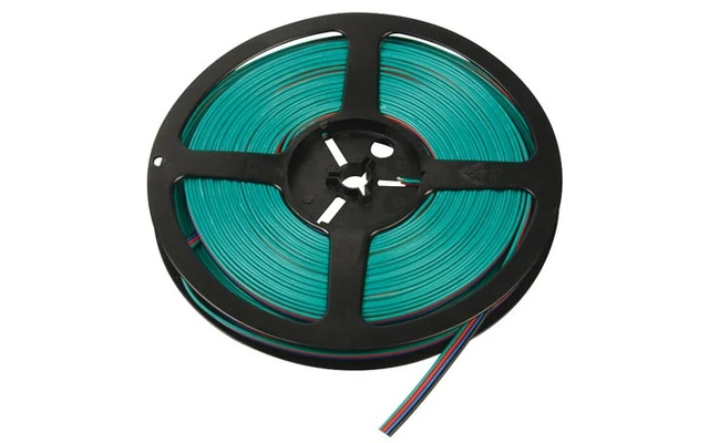 Cable RGB para tiras LED - 4 Conductores - 25M