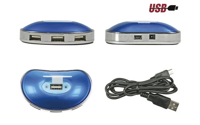 USB 2.0 HUB 1 x Macho a 4 x USB A Hembra - 1 M Cable