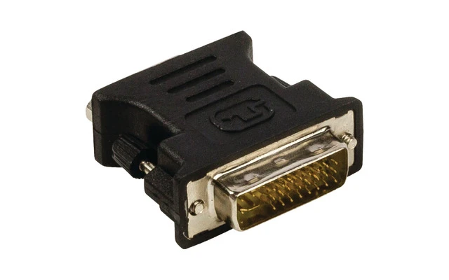 Adaptador DVI - VGA (DVI-I 24+5-pines macho - VGA hembra) - Negro