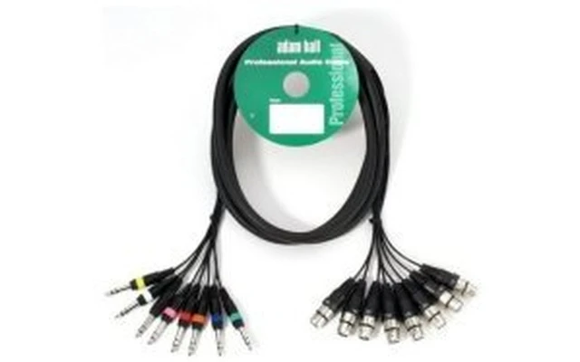 Adam Hall - 8 canales Stereo Loom 8 x XLR macho / 8 x Jack Plug 