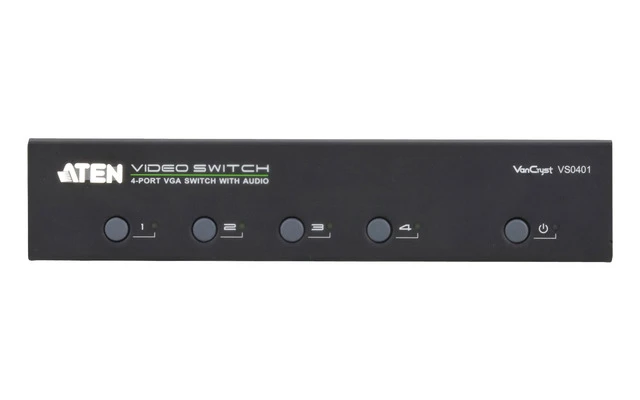 Conector VGA de 4 puertos de audio y vídeo