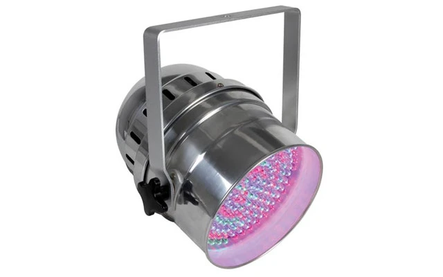 Foco PAR64 corto con LEDs - Cromado - 183 x LEDS 10mm