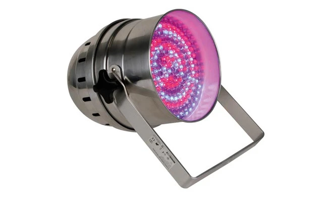 Foco PAR64 corto con LEDs - Cromado - 183 x LEDS 10mm