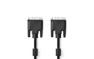 Cable DVI - DVI-D Macho de 24+1 Pines - DVI-D Macho de 24+1 Pines - 2,0 m - Negro - Nedis CCGP32