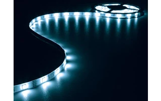 Juego con cinta de LEDs flexible y alimentación - color Azul