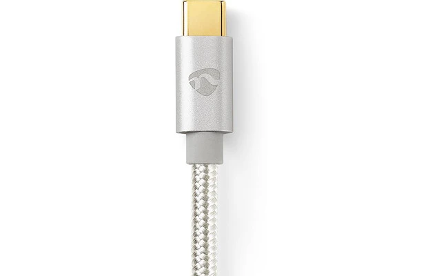 Cable Adaptador USB-C para Auriculares - USB-C Macho a 3,5 mm Macho - 1,0 m - Aluminio - Nedis C