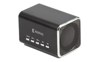 Altavoz portátil con función MP3 en negro