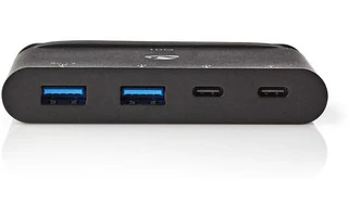 Adaptador USB - USB 3.2 Gen 2 - USB-C Macho - 2x USB-A / 2x USB-C