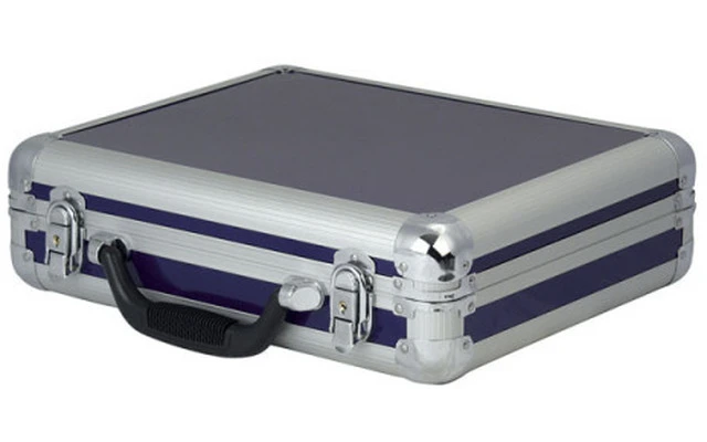 Flightcase para 7 micrófonos - Color Azul