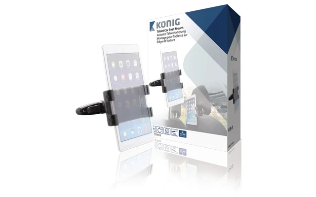 Soporte universal de tableta para reposacabezas de coche de 140 - 240mm con rotación de 360°