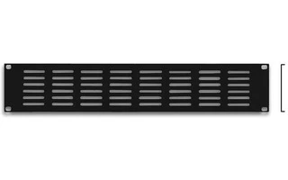 Panel de ventilación para Rack 19", 2U , Espesor 1.2mm , Negro