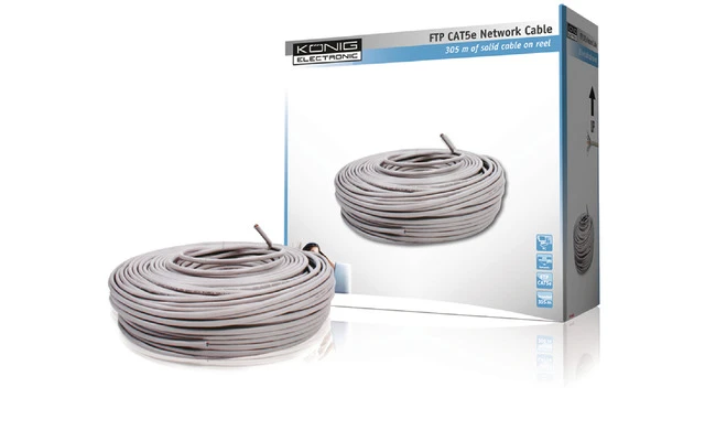 Cable de red FTP CAT5e en bobina König - König CMP-FTP5R305S