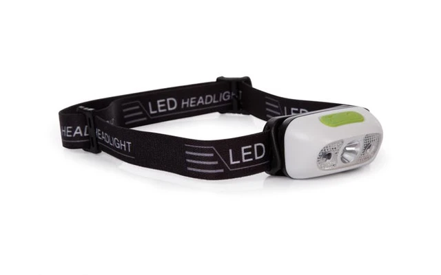 Linterna frontal con LED y sensor encendido/apagado - Recargable