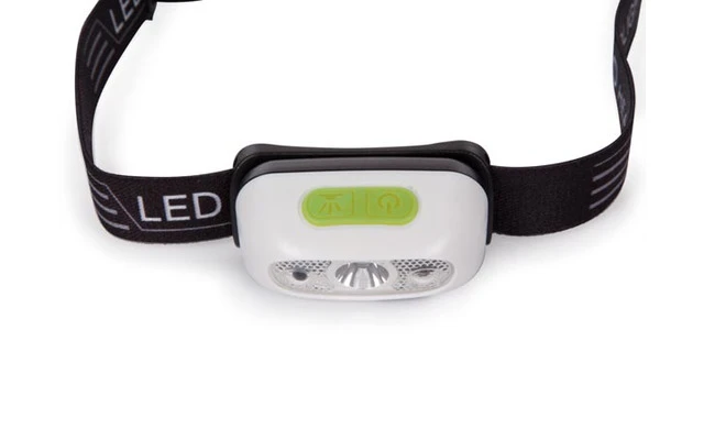 Linterna frontal con LED y sensor encendido/apagado - Recargable