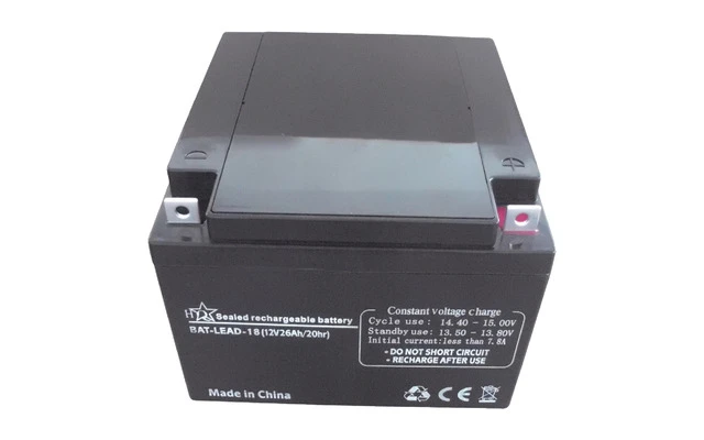 Batería de ácido plomo de 12 V 26 Ah