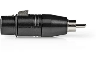 Adaptador XLR - RCA Macho - XLR Hembra de 3 Pines - 1 Pieza - Metal