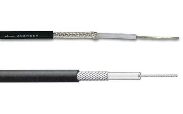 Cable coaxial RG-58 C/U MIL - Negro