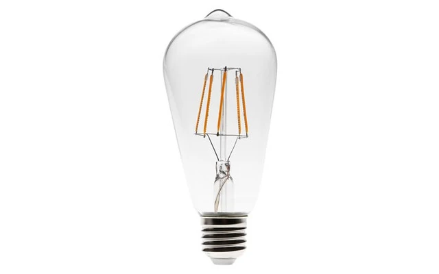 BOMBILLA LED - MODELO RETRO CON FILAMENTOS LED - ST64 - 7 W - E27 - COLOR BLANCO CÁLIDO INTENSO