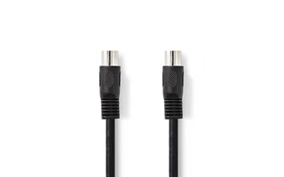 Cable de audio DIN - DIN de 5 Pines Macho - DIN de 5 Pines Macho - 2,0 m - Negro