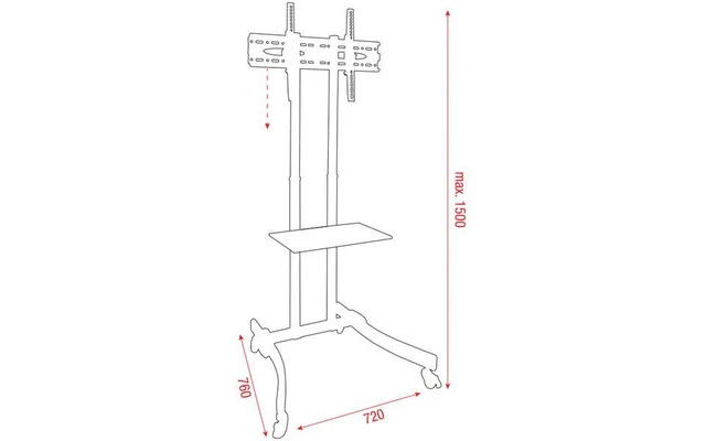 Carro para pantallas planas 37