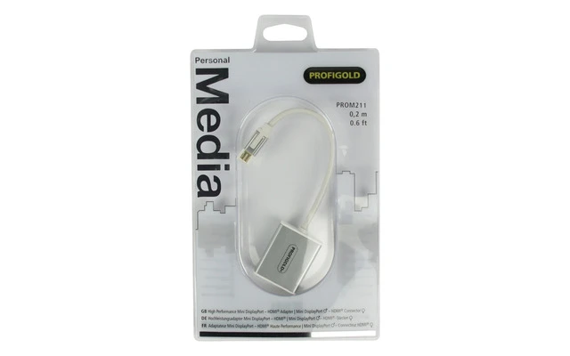 Adaptador Mini DisplayPort - HDMI® de Alto Rendimiento 0.2 m