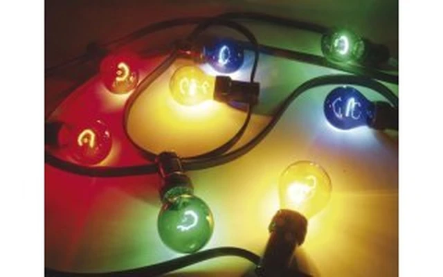 CADENA DE LUZ FESTIVA PARA USO EN EXTERIORES, 11.5m, 20 BOMBILLA