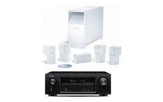 Denon AVR-1200 + Bose AcoustiMass 10 Blanco