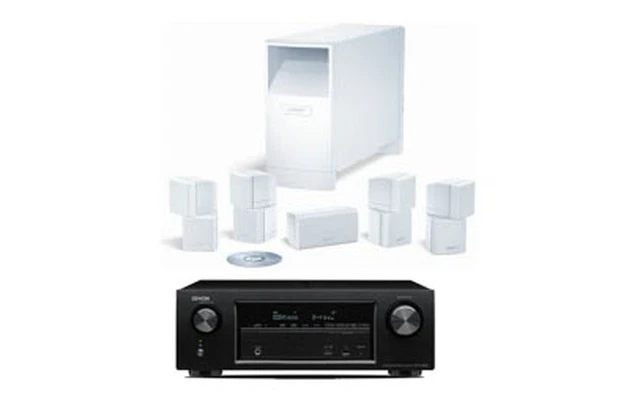 Denon AVR-1200 + Bose AcoustiMass 10 Blanco