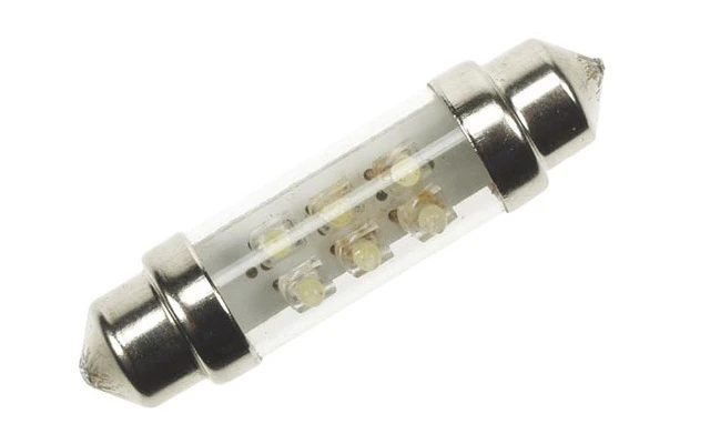 Lámpara LED de coche 12V, 6 LEDs blanco (2unidades)