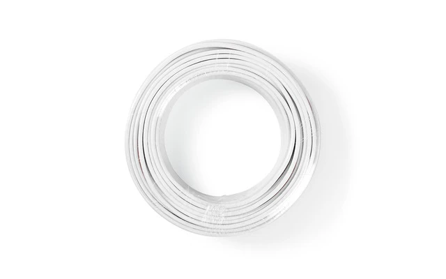 Cable de Altavoz - 2x 2,50 mm2 - 25,0 m - Brida - Blanco