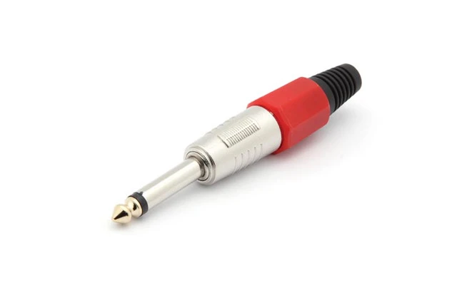 Jack mano profesional 6.35mm - Mono - Rojo