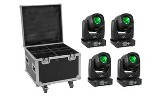 EUROLITE Set 4x LED TMH-B90 + Case with wheels